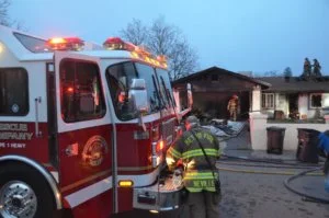 house with fire damage